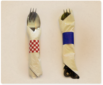 Different Styles of Napkin Rolls 
