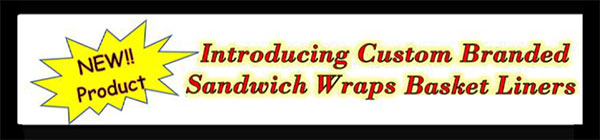Custom Branded Sandwich Wraps and Basket Liners